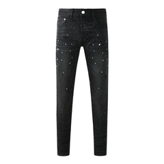 Purple Brand Crystal Diamond Jeans #9130