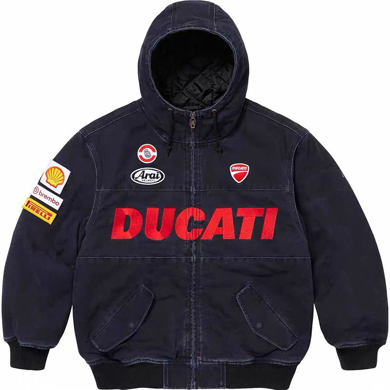 Supreme Ducati Hooded Work Jacket Black