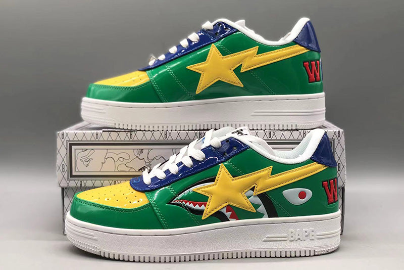 BAPE Bapesta Low M2 'Green Shark Face'