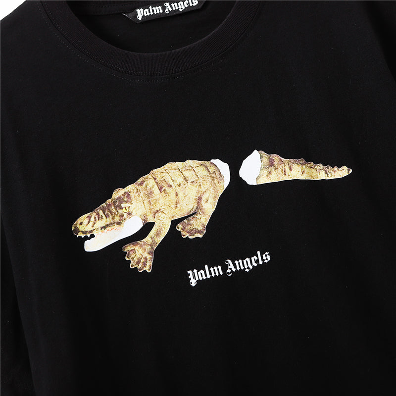 Palm Angel Croc Print Short Sleeve T-Shirt