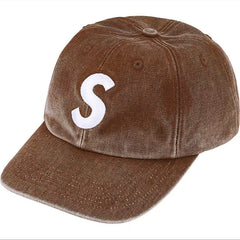 Supreme Washed Chino Twill S Logo Cap