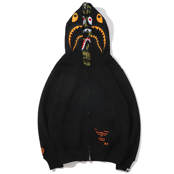 Bape shark full zip double hoodie