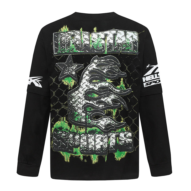 Hellstar Studios Creative Fun Skull Long Sleeve Tee