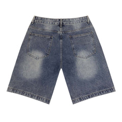 Letter Patterns Denim Shorts #8680