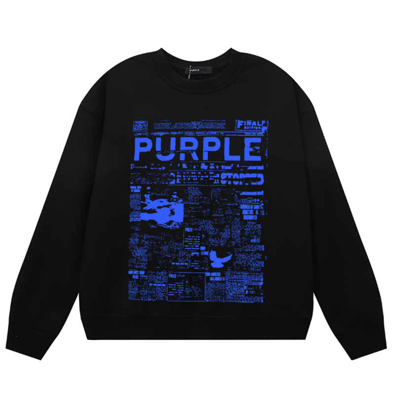 Purple Brand Logo Printed Sweatshirts