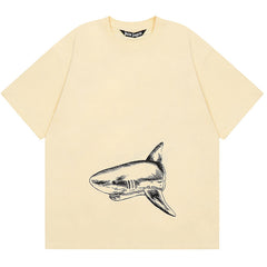 Palm Angels Shark Print T-Shirts