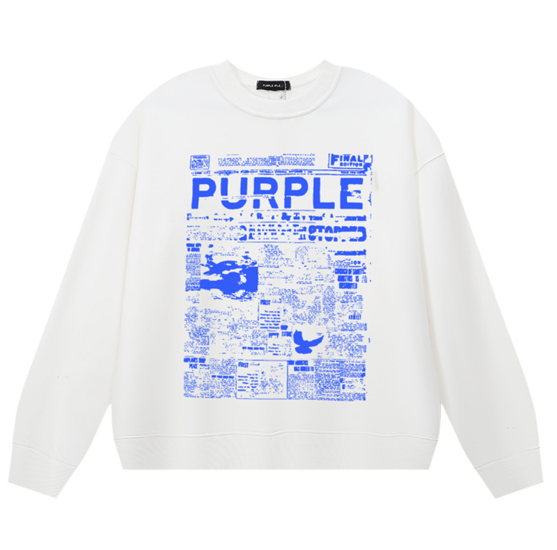 Purple Brand Logo Printed Sweatshirts