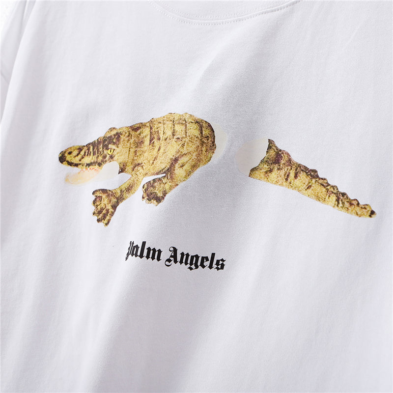 Palm Angel Croc Print Short Sleeve T-Shirt