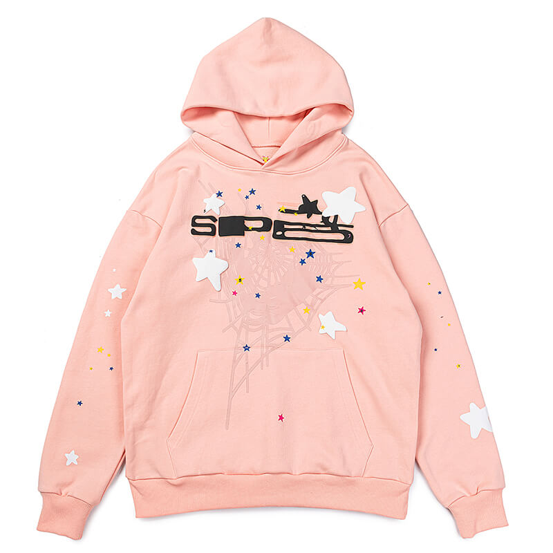 Sp5der Bellini Hoodie Pink #3816 – EVESUNDAY