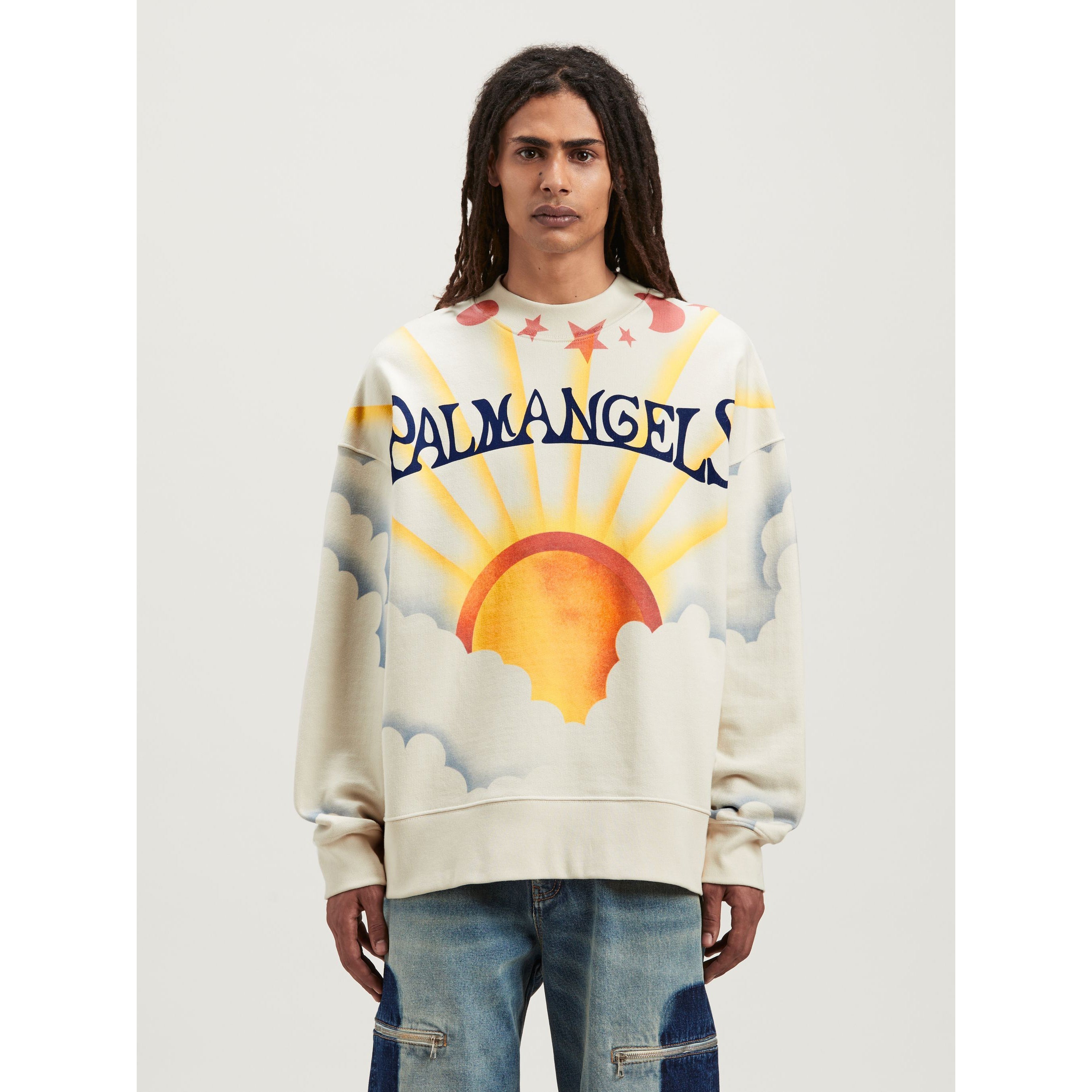 Palm Angels Sunrise PiercesTHE Clouds Sweatshirts