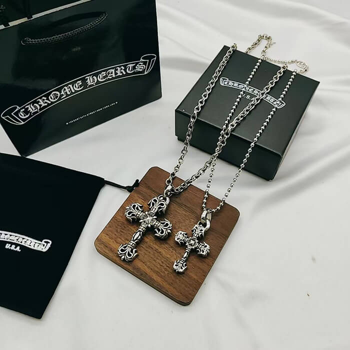 CHROME HEARTS Flame Cross Necklace