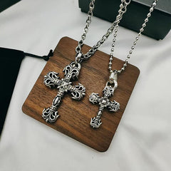 CHROME HEARTS Flame Cross Necklace