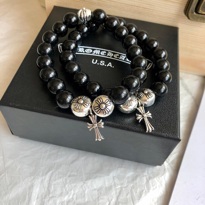 CHROME HEARTS Obsidian bracelet