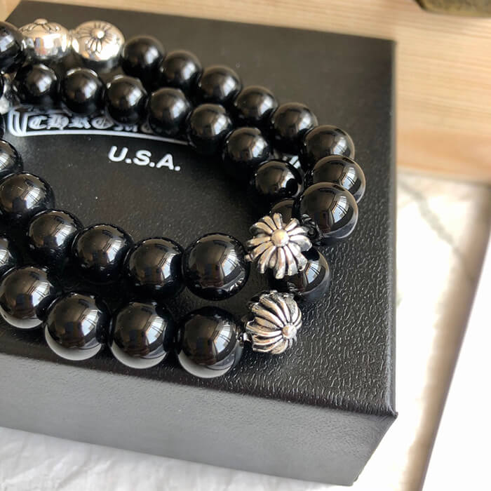 CHROME HEARTS Obsidian bracelet