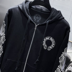 Chrome Hearts Hoodie Zipper Black #8310