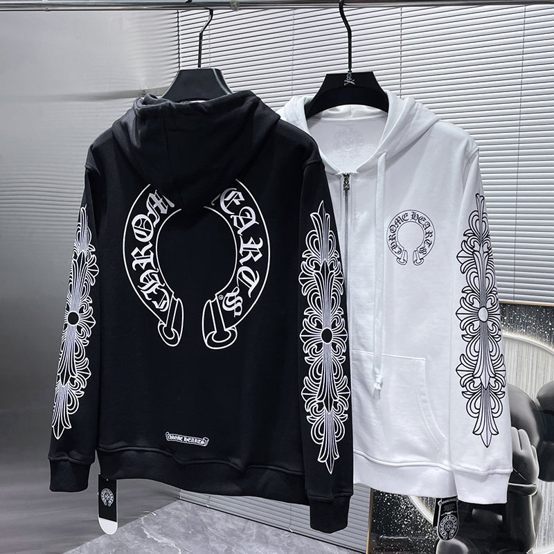 Chrome Hearts Hoodie Zipper Black #8310