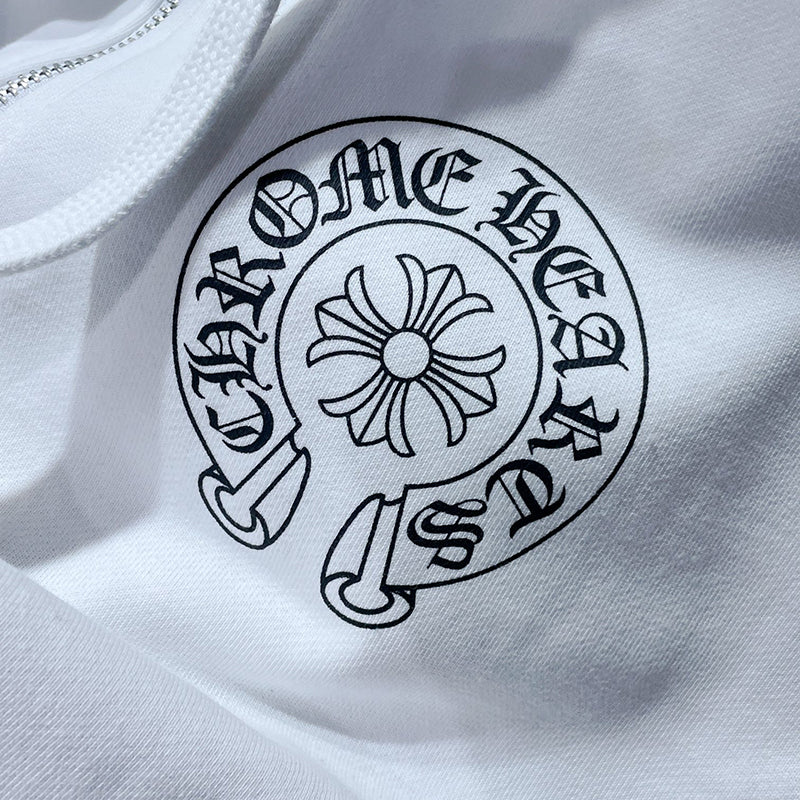 Chrome Hearts Hoodie Zipper White #8310