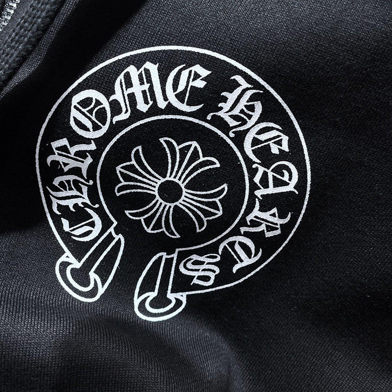 Chrome Hearts Hoodie Zipper Black #8063