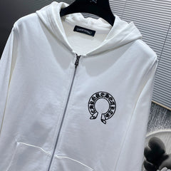 Chrome Hearts Hoodie Zipper Whtie #8162