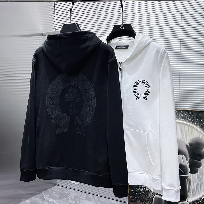 Chrome Hearts Hoodie Zipper Whtie #8162