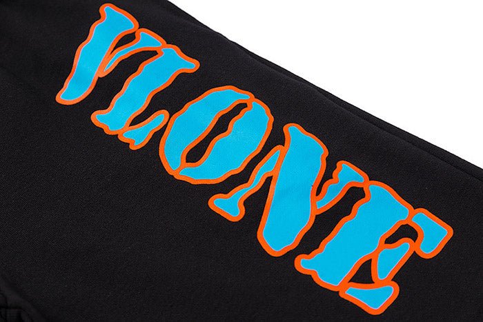 VLONE Men's 3M Reflective Simple Letters Shorts