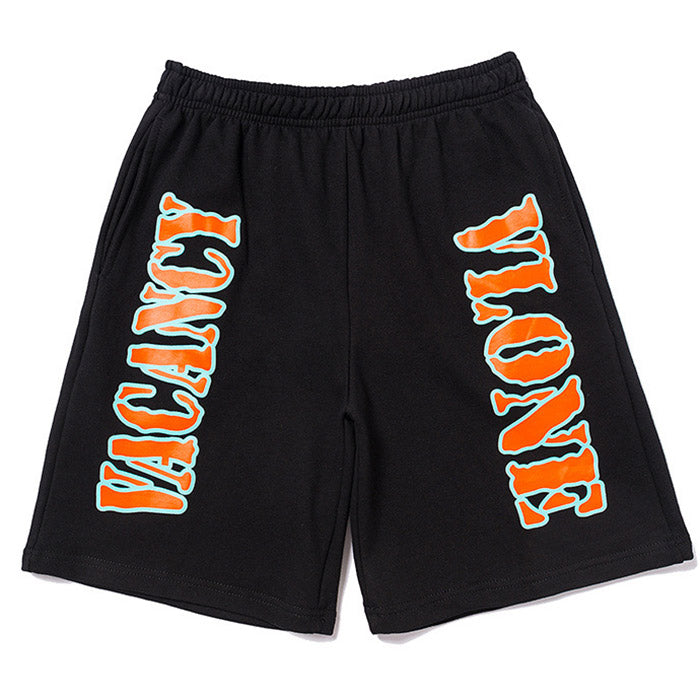 VLONE Men's 3M Reflective Simple Letters Shorts