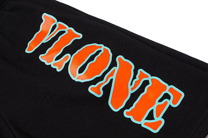 VLONE Men's 3M Reflective Simple Letters Shorts