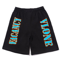 VLONE Men's 3M Reflective Simple Letters Shorts