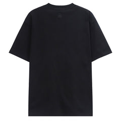 LANVIN Letter Embroidery T-Shirt Black