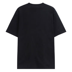 LANVIN Letter Embroidery Logo T-Shirt Black