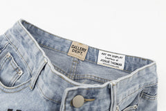 Gallery Dept letter embroidered patch jeans