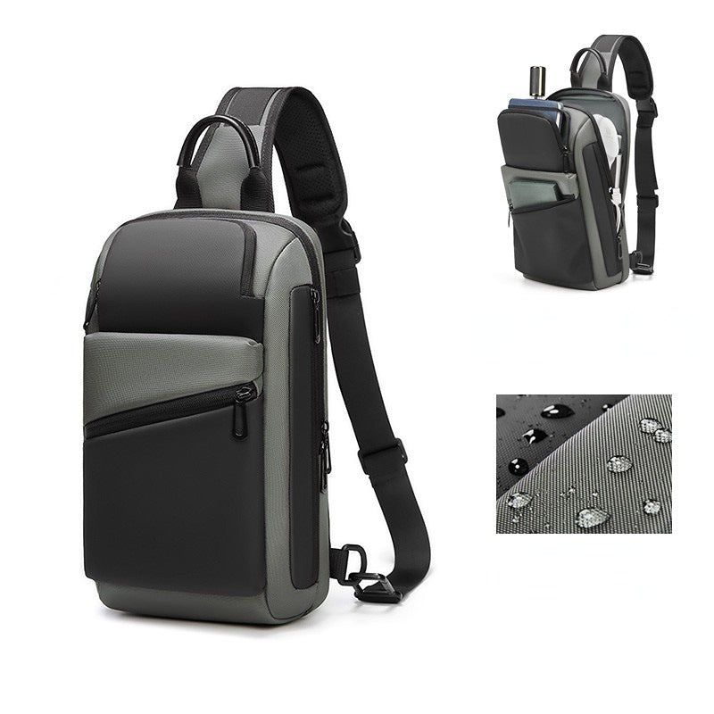 Men's outdoor street trendy shoulder bag