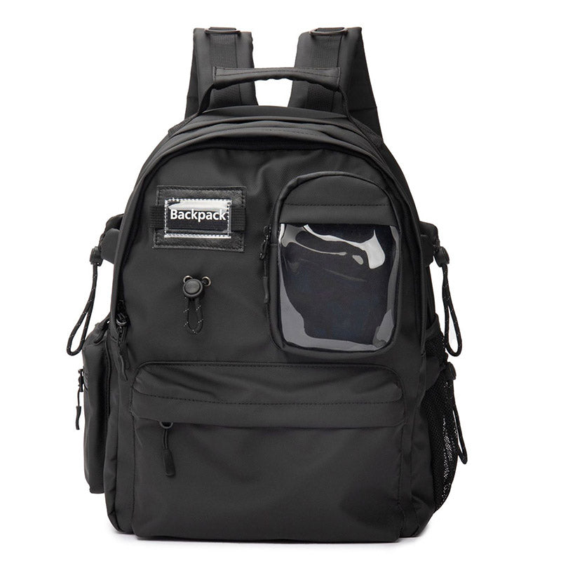 Simple casual fashion student backpack