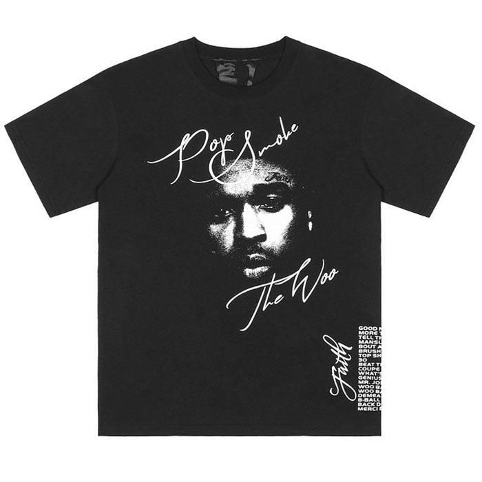 Pop Smoke x Vlone Faith T-shirt Black