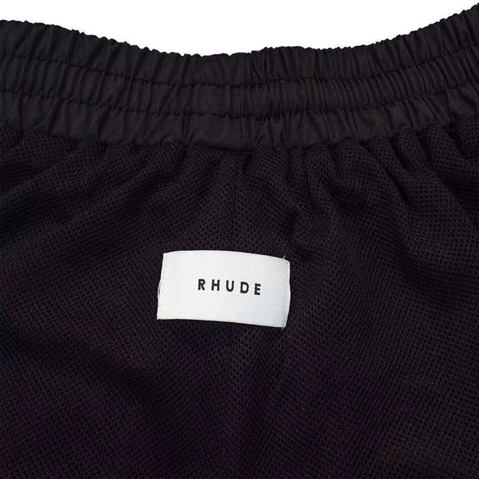 RHUDE 3M Reflective Letters Mesh Drawstring Shorts