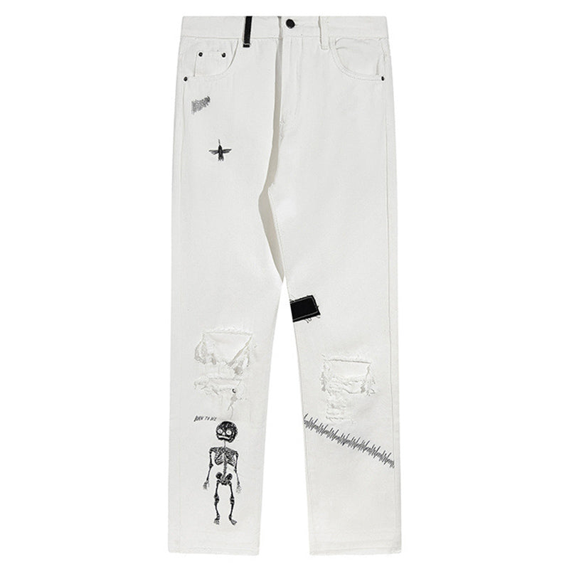 Gallery Dept Skull Hole Patch Jeans